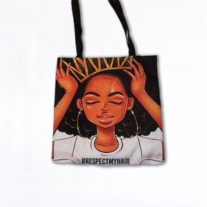 “Respect My Hair” Tote Bag